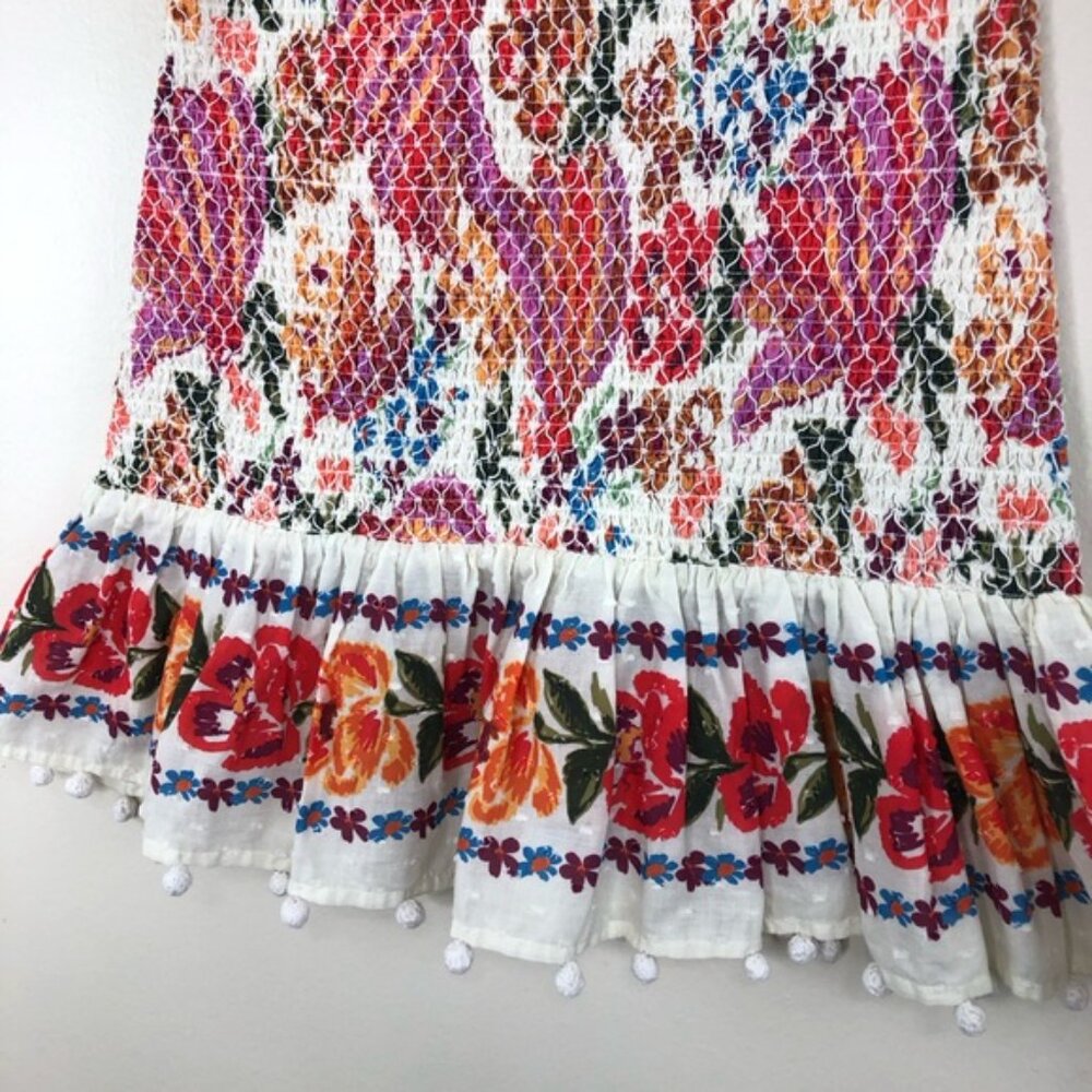 Farm Rio Spring Bananas Ruched Mini skirt size small - Picture 3 of 11